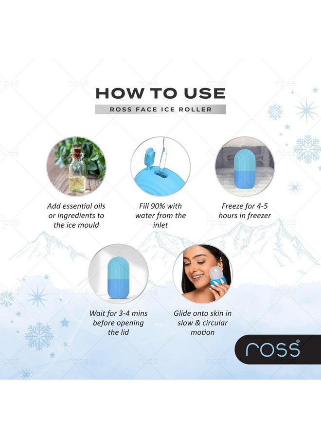 ROSS Ice Roller For Face, Neck And Body | For Puffy Eyes And Facial Skin Care, Ice Facial Cube (Random Color) - Image 3