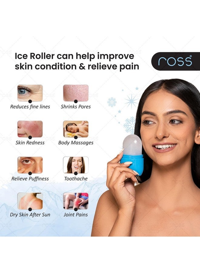 ROSS Ice Roller For Face, Neck And Body | For Puffy Eyes And Facial Skin Care, Ice Facial Cube (Random Color) - Image 2