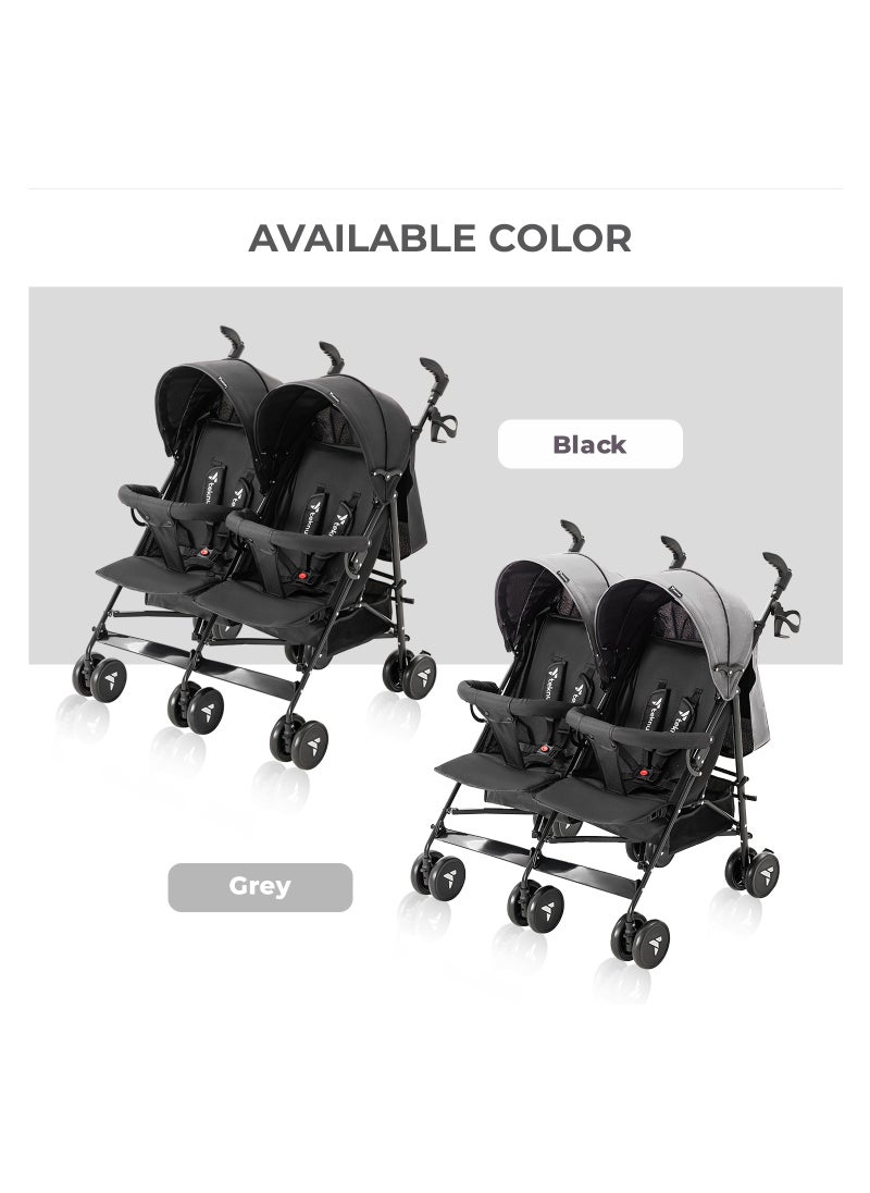 TEKNUM - Teknum Twin Stroller Fellow - Grey - Image 1