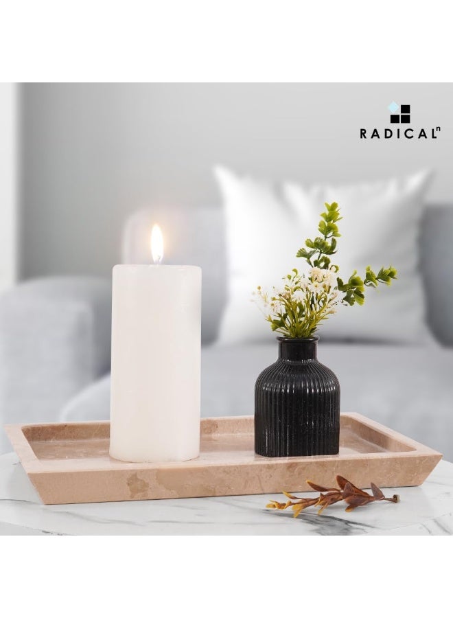 RADICALn Handmade Verona Marble Serving Tray 12 Inch Rectangular Food Serving Platter Decorative Coffee Table Kitchen Serving Tray Home Decor Gift - Image 5