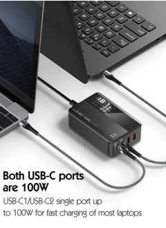 USB C Charger, 100W 4-Port Desktop USB Charger Station with PD+QC3.0, Multiport Fast Charger Adapter Compatible with MacBook Pro/Air, iPhone 13 Pro Max/12 Pro Max, iPad Series - pzsku/Z2CB027F350FF65BD11EFZ/45/_/1721199022/f88e5fde-75d6-4dff-905a-dc65870ad170