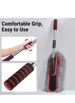 Extendable Long Handle Car Duster，Car Dust Brush Cleaning Tool for Car Cleaning, Red and Grey - pzsku/Z2CB02DF1C9415DA6D0F7Z/45/_/1733905680/abe801c0-a246-4ccf-ac9d-e195ace8d106