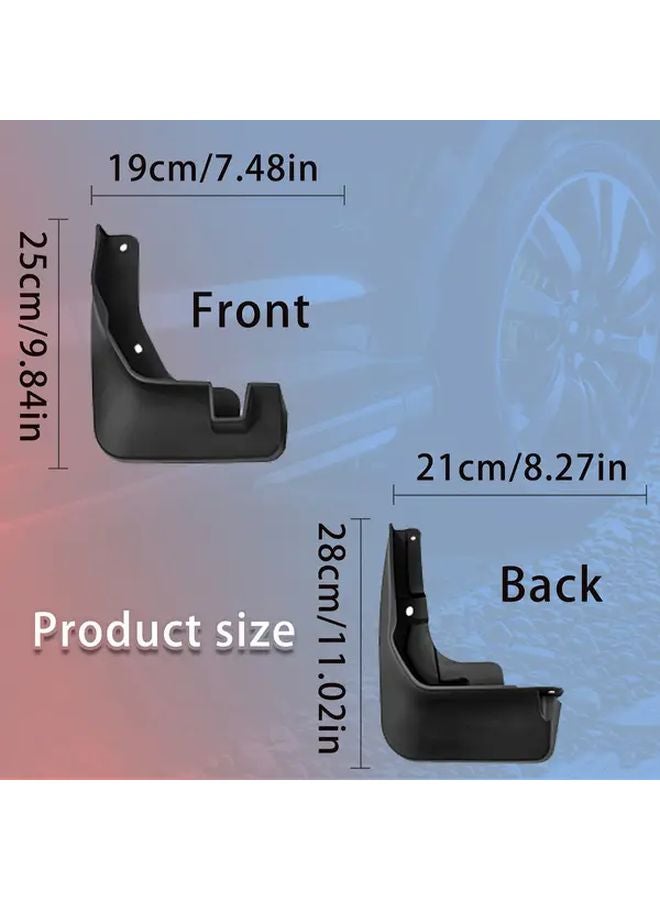4Pcs Car Mud Flaps For Toyota Wigo Agya 2023 Durable Scratch Protection Front Rear Wheels - Image 5