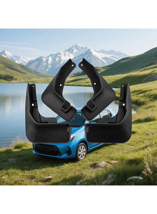 4Pcs Car Mud Flaps For Toyota Wigo Agya 2023 Durable Scratch Protection Front Rear Wheels - Image 3