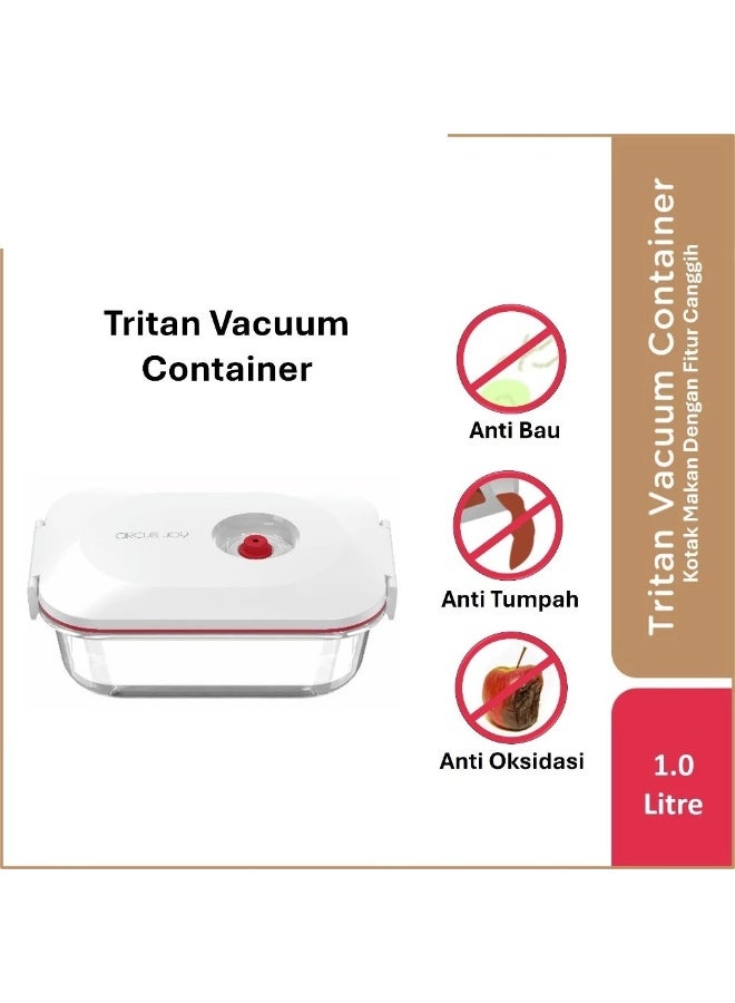 CircleJoy Circle Joy Baby & Kids Vacuum Food Storage Container — Safe Tritan Material, Odor-Resistant, Leak-Proof, Anti-Oxidation ( 1000 ml ) - Image 1
