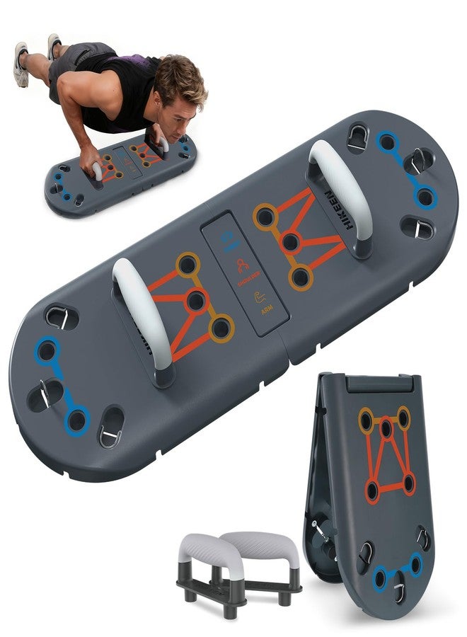 Hikeen Push Up Board - Portable Push Up Bar for Home & Travel, Multi-Functional Fitness Workout Equipment | Ideal Home Gym Equipment for Strength Training | Durable Push Up Board for Men and Women - Image 1