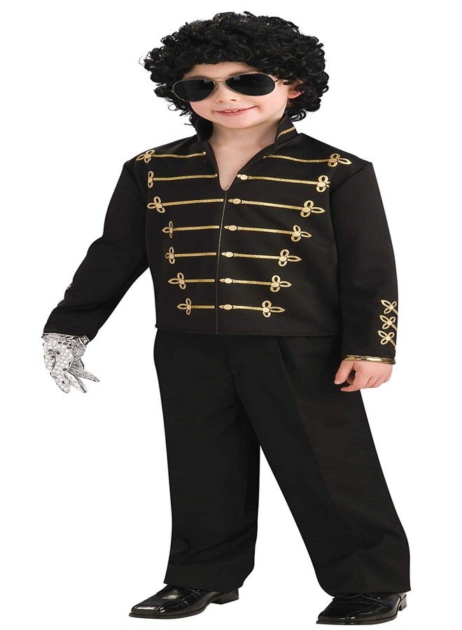 RUBIE'S Michael Jackson Child's Value Military Jacket Costume Accessory, Medium, Black