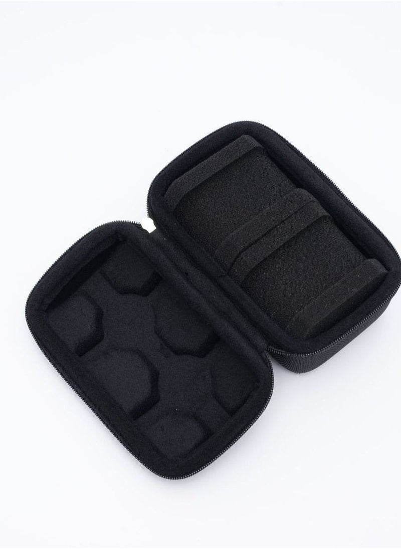 DUNISO - Watch Roll Travel Case Organizer For 2 Watches, Storage Organizer And Display With Innovative Watch Pillow, Fit Large Up To 60mm Faced Watches (Black, 2Slot) - Image 1
