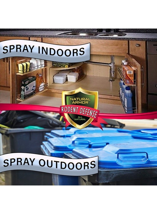 Natural Armor Peppermint Repellent for Mice/Mouse, Rats & Rodents. Natural Spray for Indoor & Outdoor Use Rodent Shield - 128 Fl Oz Gallon Refill  - Image 3