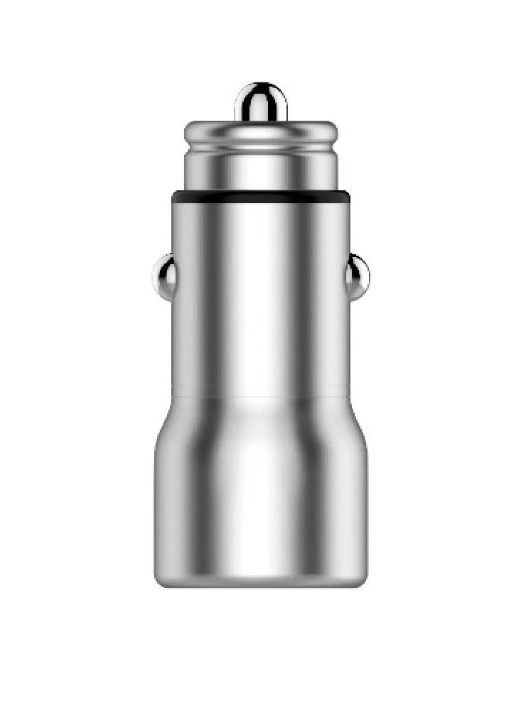 Spark Berry - Spark Berry 40W Dual USB Fast Car Charger Silver - Image 1