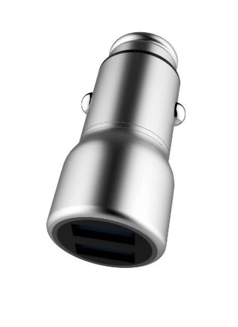 Spark Berry 40W Dual USB Fast Car Charger Silver