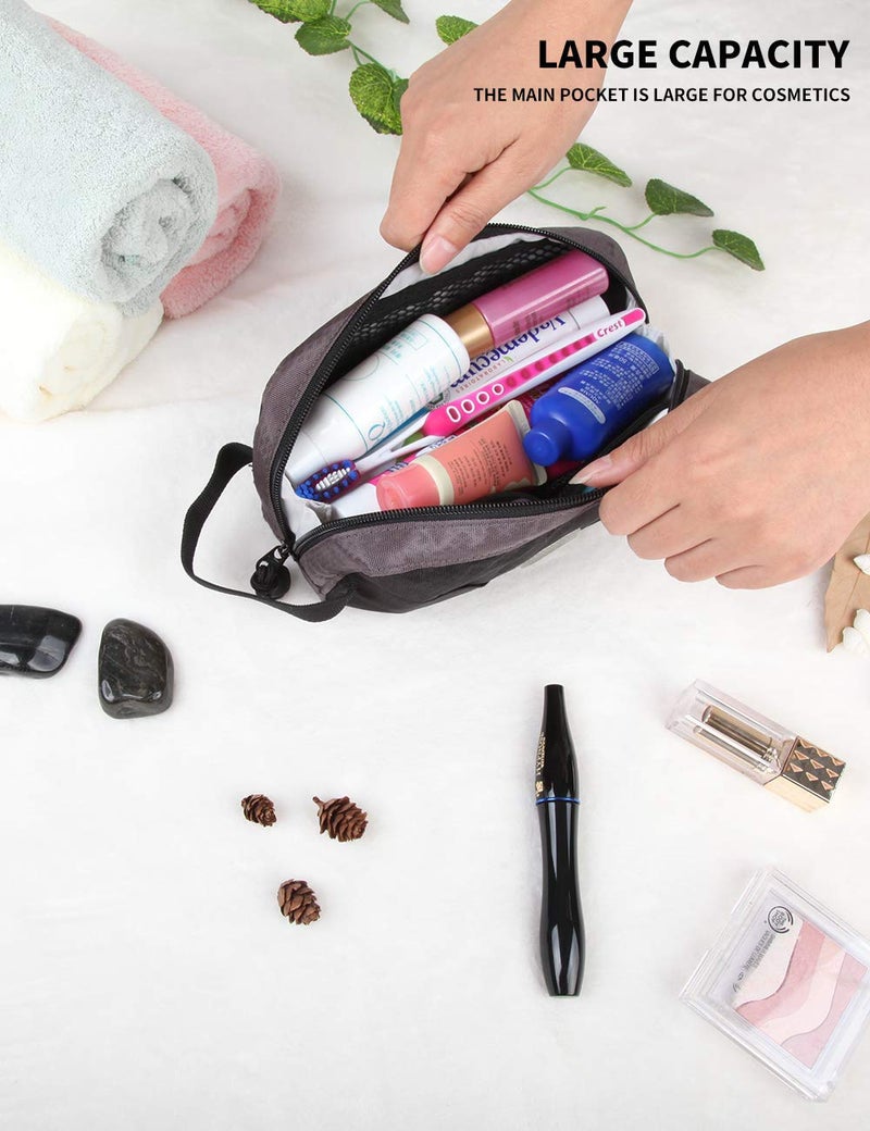 GOX Travel Toiletry Bag Dopp Kit Case for Men Multifunction Packing Organizer Pouch(Black) - Image 3
