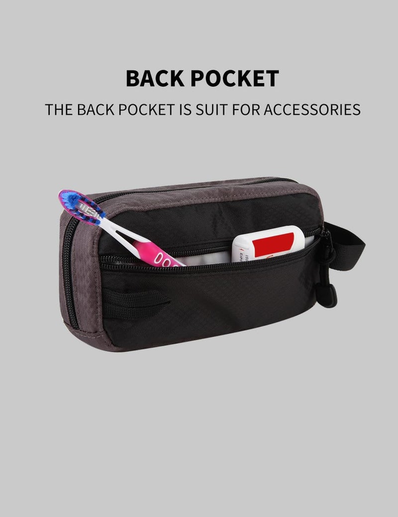 GOX Travel Toiletry Bag Dopp Kit Case for Men Multifunction Packing Organizer Pouch(Black) - Image 4