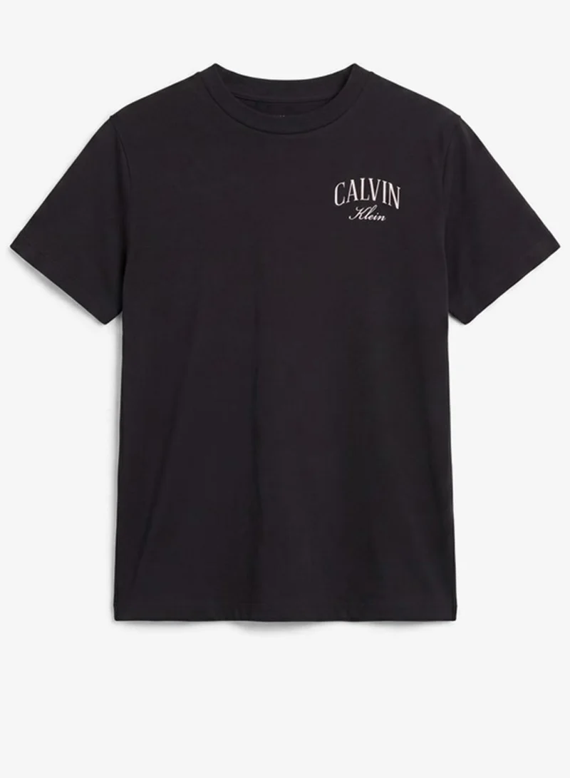 Calvin Klein Jeans  Metallic Logo Crew Neck T-Shirt for Women | Best Price UAE