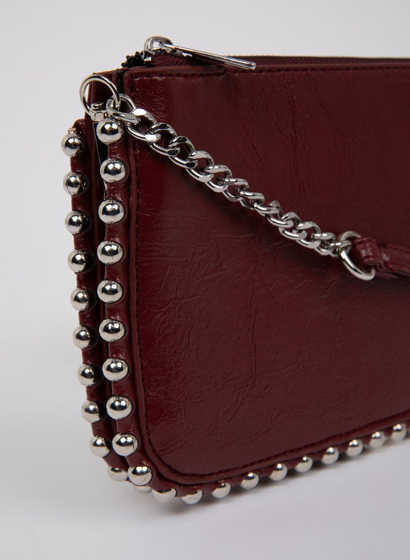 DeFacto Studded Faux Leather Crossbody Bag  - Image 2