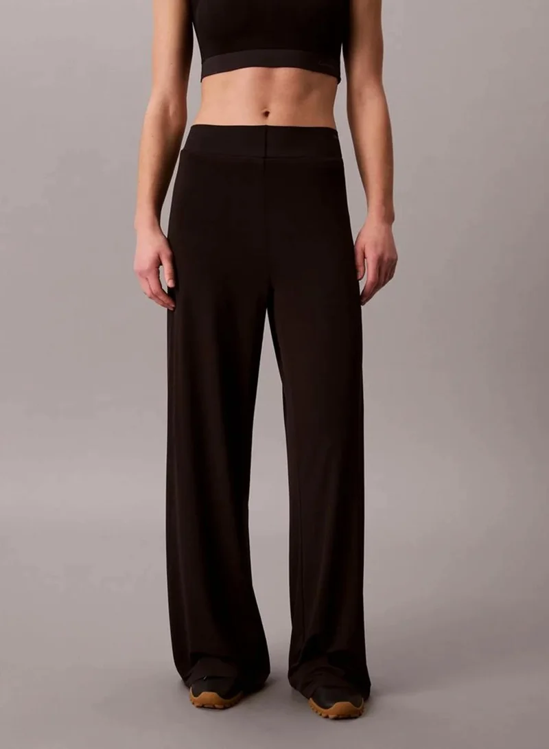 Calvin Klein Black Performance Wide Leg Sculpt Trousers for Women | Best Price UAE