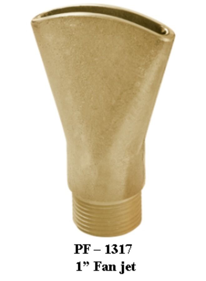 Generic Pearl Pool Water Fountain 1" Fan Jet Nozzle Brass Made In India PF - 1317  - Image 1