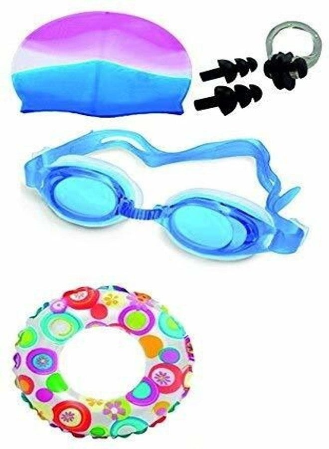 Royals Inflatable Swimming Pool Safety for Boys and Girls (20inch Ring 3-6Year Swim Combo) - Image 1