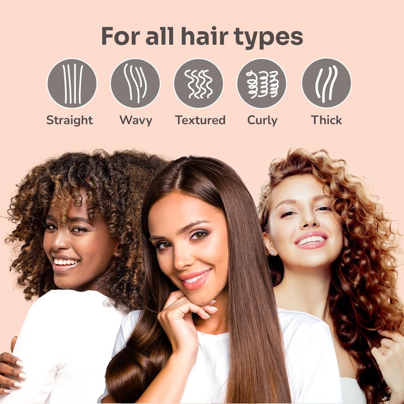 Wet Brush Speed Dry Hair Brush, Purple - Go Green Detangler - Vented Design & Ultra Soft HeatFlex Bristles - Ergonomic Handle Manages Tangle & Uncontrollable Hair - Pain-Free Hair Accessories - Image 1
