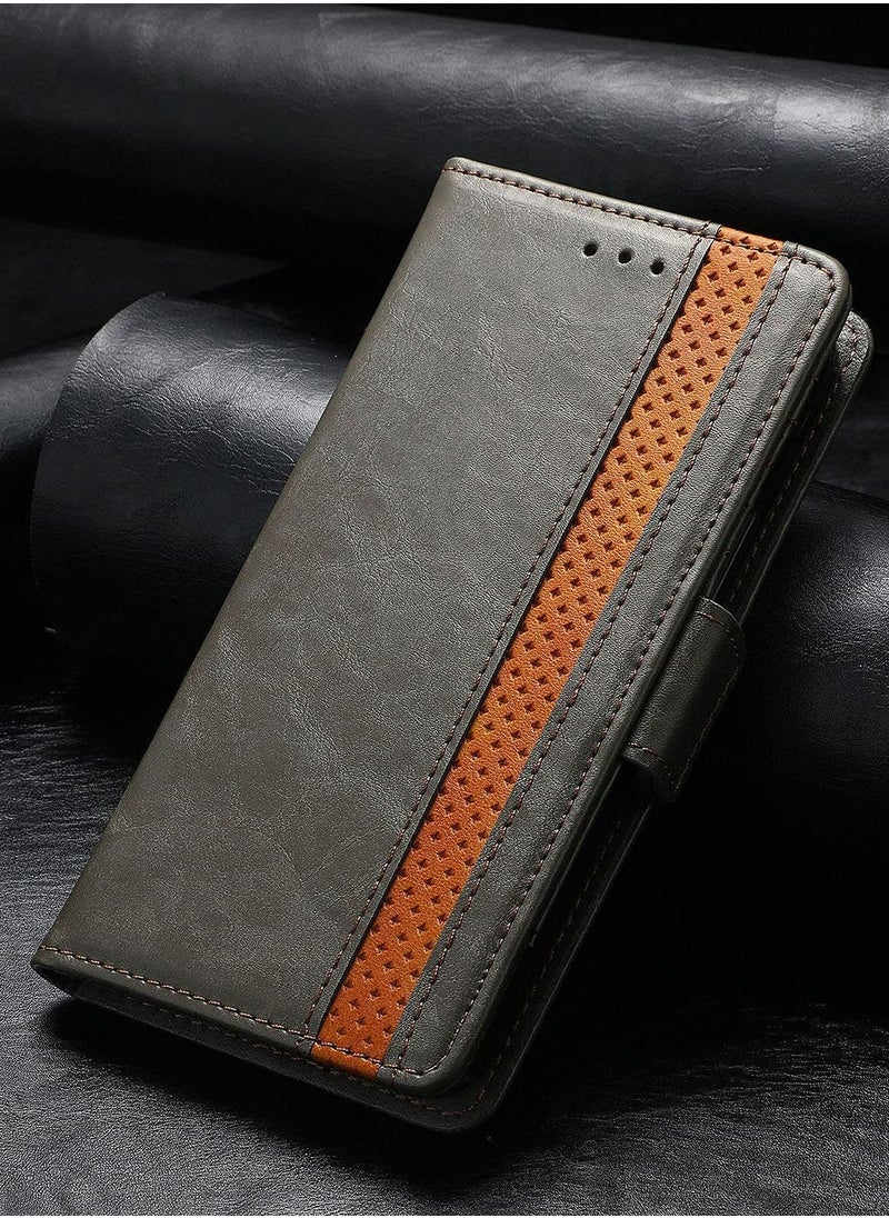 Generic Wallet Folio Case Magnetic Closure RFID Blocking Card Slots Kickstand Shockproof Compatible with Samsung Galaxy Z Fold 3  - Image 2