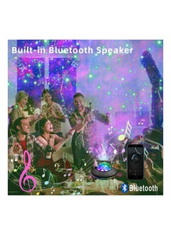 SYOSI Galaxy Projector Light Ocean Wave LED Night Lamp with Remote Control Colors Changing Music Bluetooth Playback Timer for Adult or Kid Bedroom Birthday Party  - Image 3