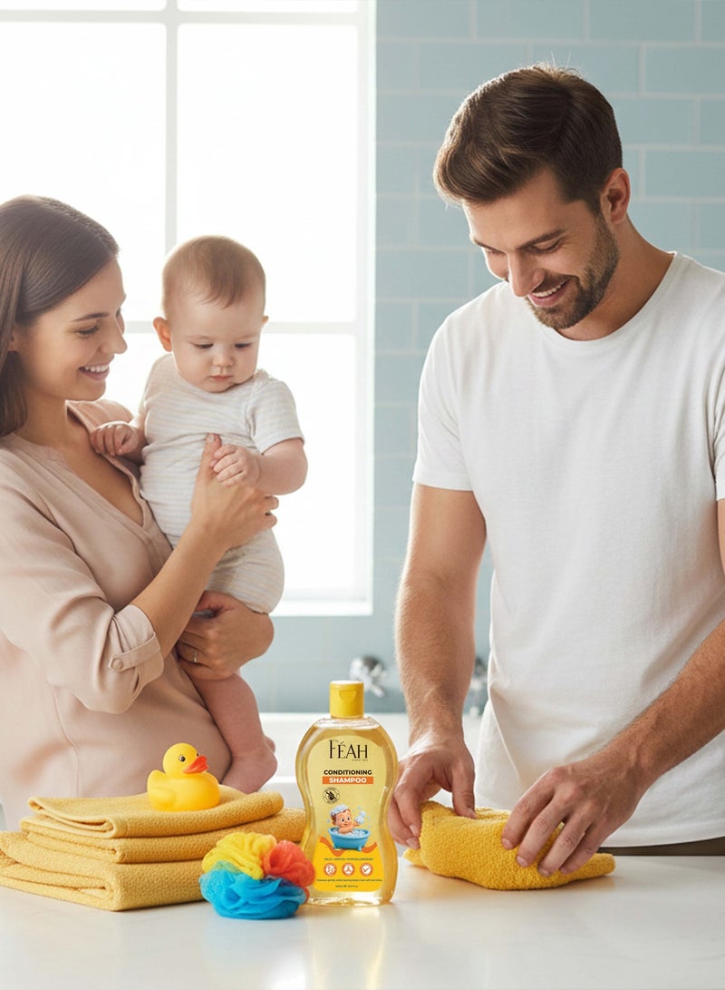 فياح شامبو فيا للأطفال المرطب 500 مل - تركيبة لطيفة لا تسبب الدموع لشعر ناعم ونظيف - Image 4