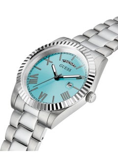 GUESS Men's Silver Tone Day/Date Watch - GW0265G11  - Image 3