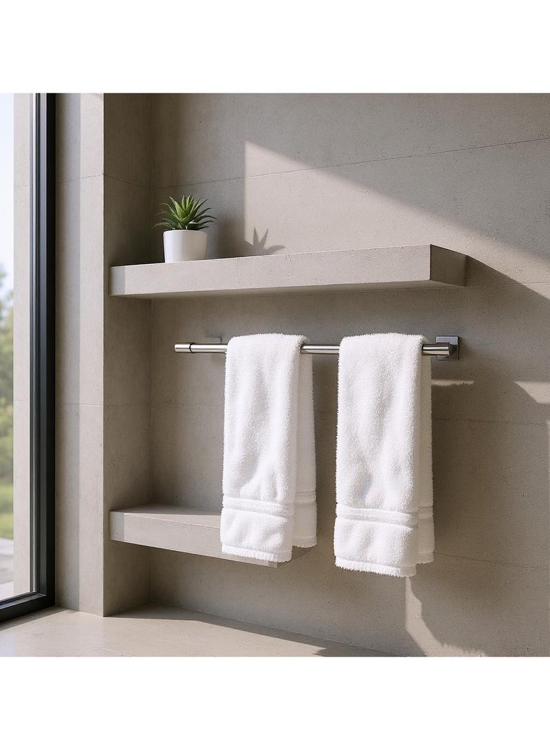 HESANIT Bathroom Accessory Single Towel Rail 60cm Chrome - A400-1 - Image 3