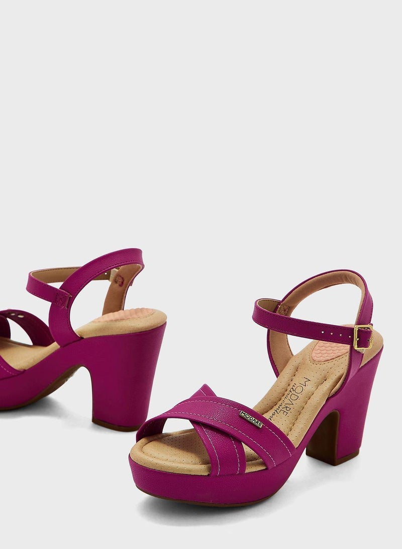 MODARE High Heels Sandals with Back Strap – Elegant sling Back Heels for Girls & Ladies - Image 4