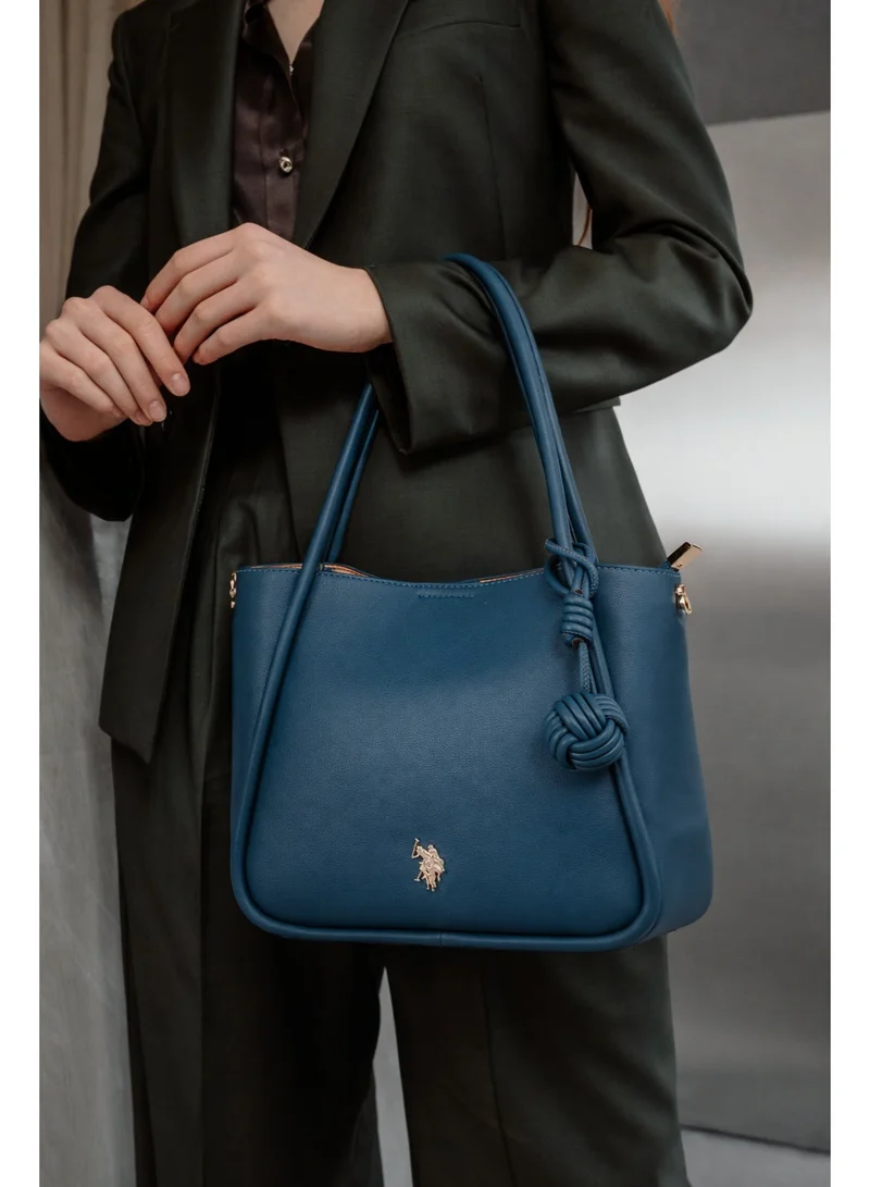 U.S. Polo Assn. BLUE U.S. Polo Assn. Women's Shoulder Bag, Ladies Large Capacity Shoulder Bag Handbag Tote Bags Clutch Bag, Women's Leather Hobo Bag, Women's Tote Bag, Women's Shoulder Bag, Women's Hand Bag, Women's Travel Bag, for Office Sling Bag Side Bag and Girls College Students  | Best Price UAE
