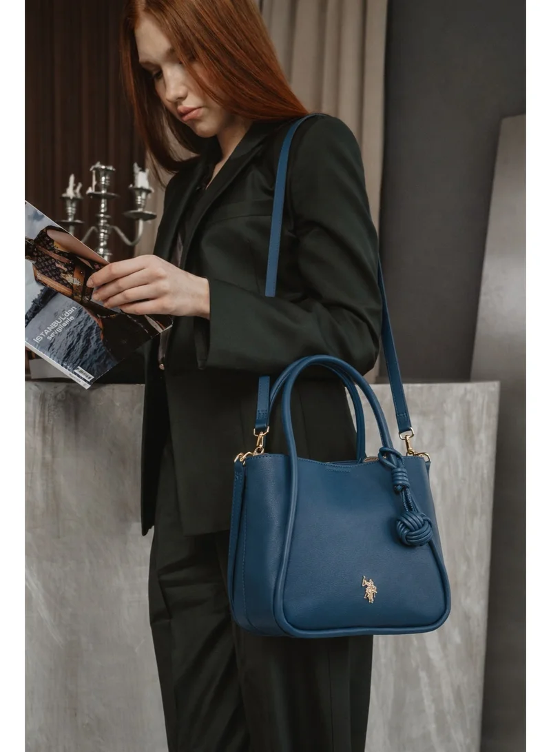 U.S. Polo Assn. BLUE U.S. Polo Assn. Women's Shoulder Bag, Ladies Large Capacity Shoulder Bag Handbag Tote Bags Clutch Bag, Women's Leather Hobo Bag, Women's Tote Bag, Women's Shoulder Bag, Women's Hand Bag, Women's Travel Bag, for Office Sling Bag Side Bag and Girls College Students  | Best Price UAE