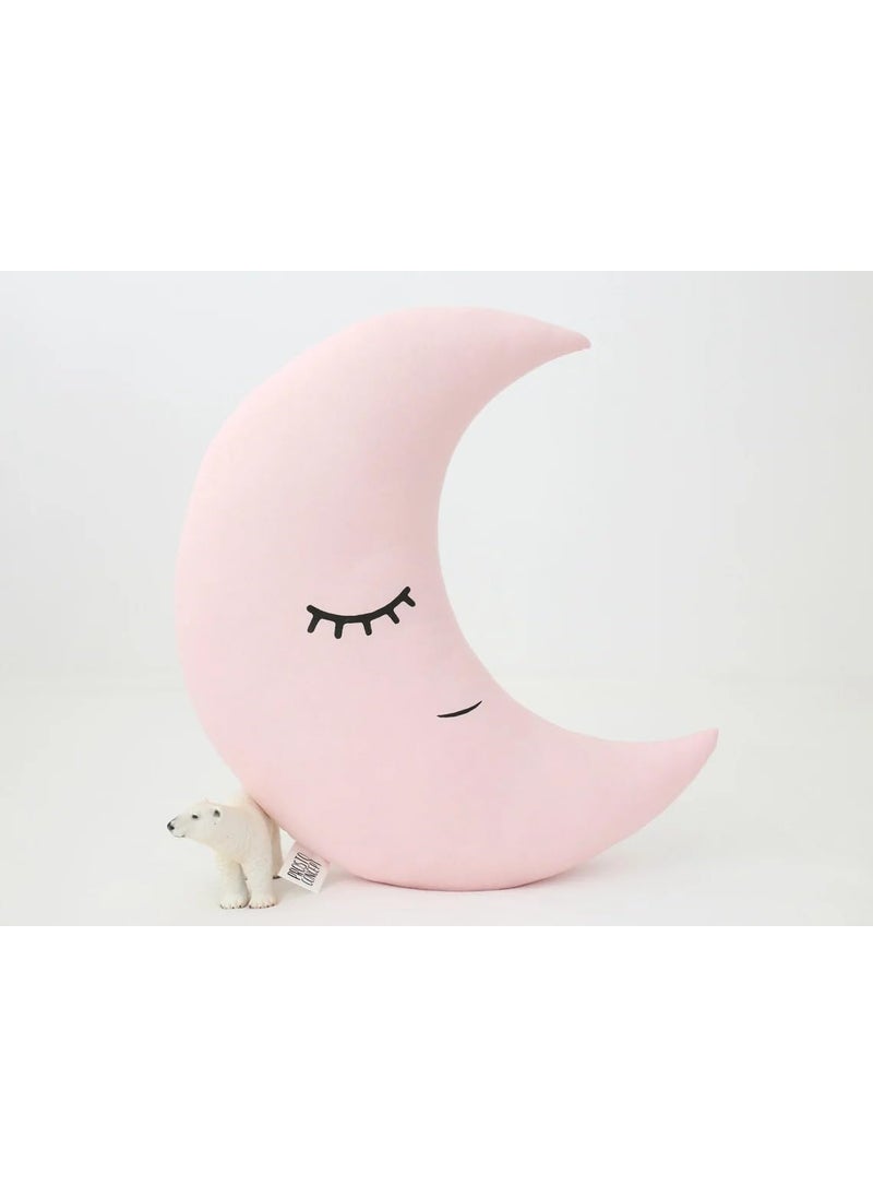 Shivay International Soft Plush Moon with Embroidered Cotton PolyFiber Filling Baby Pillow Cushion Soft Toy Pillow Multicolor Multi 