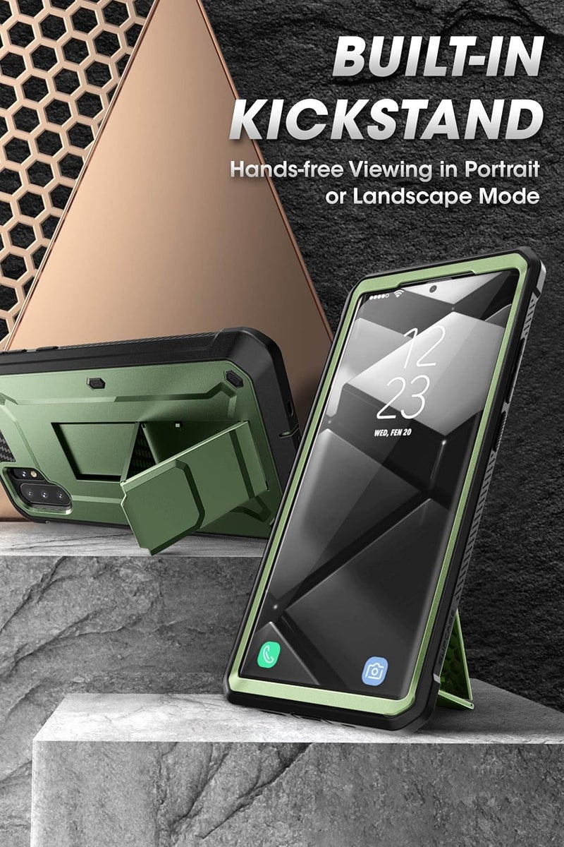 SupCase for Samsung Galaxy Note 10 Plus/Note 10 Plus 5G Case (Unicorn Beetle Pro), [Built-in Stand & Belt Clip] Full-Body Rugged Phone Case Without Screen Protector for Galaxy Note 10 Plus, Guldan - Image 4