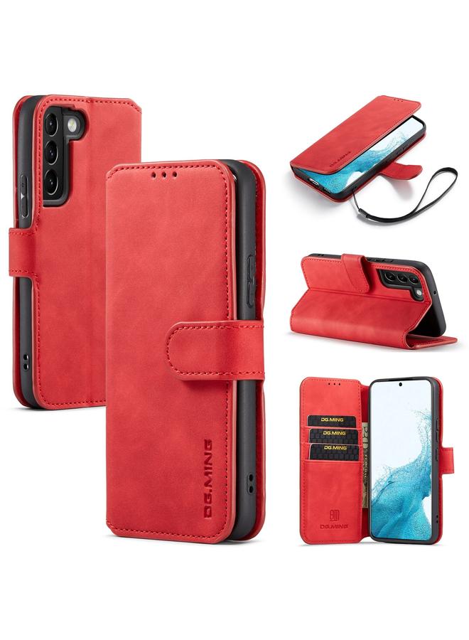 Case For Samsung Galaxy S22 Retro Oil Side Horizontal Flip Leather Case with Holder & Card Slots & Wallet