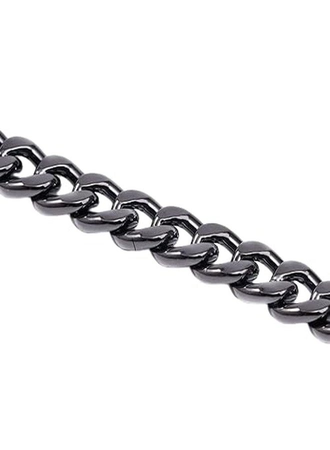 سلسلة بديلة لحزام حقيبة كروس بودي معدنية رائعة متوسطة الحجم من IMMIJWELL (اللون: أسود، 100 سم) - Image 3