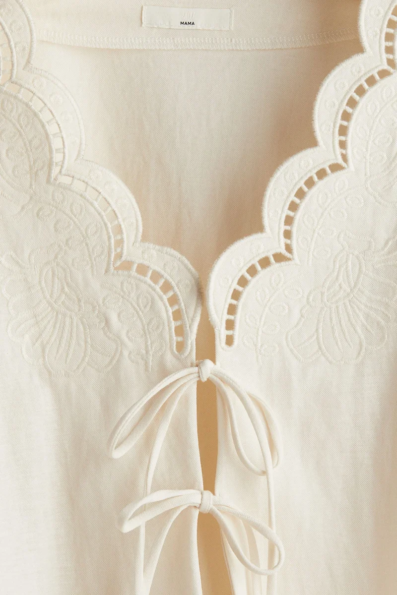 H&M  MAMA 2-piece scalloped set for Women | Best Price UAE