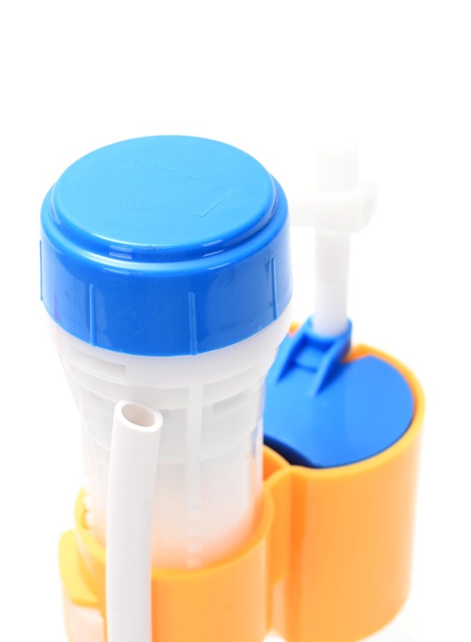 LAWAZIM Toilet Fill Valve - Adjustable Height Bottom Inlet Cistern Valve Replacement, Silent Water Saving Easy to Install Repair Kit with Rubber Sealing Gasket & Refill Tube for Toilet Tanks - Blue - Image 3