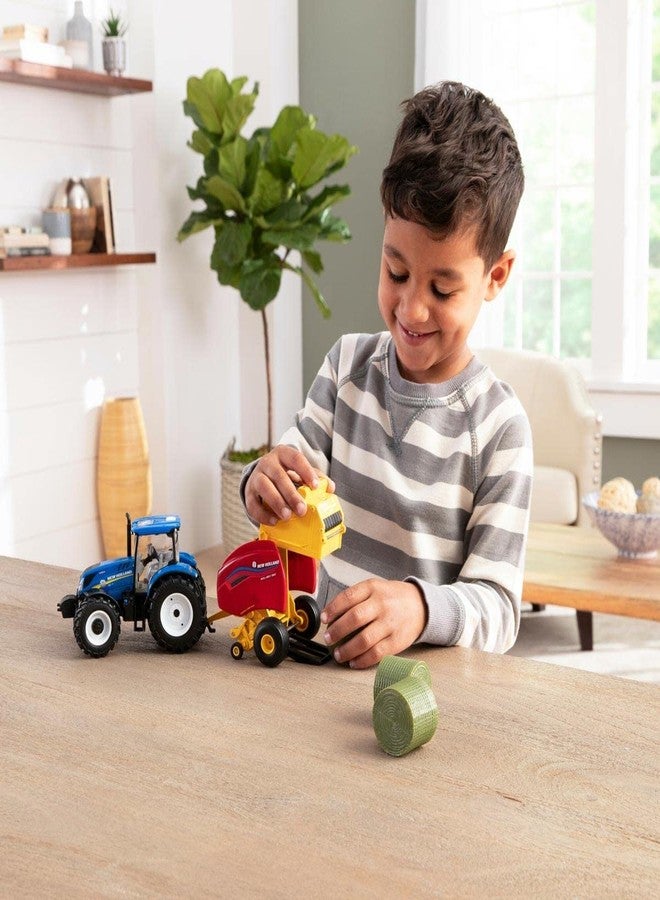 ERTL 1/32 New Holland T6.180 with Roll-Belt 560 Round Baler13966 - Image 3