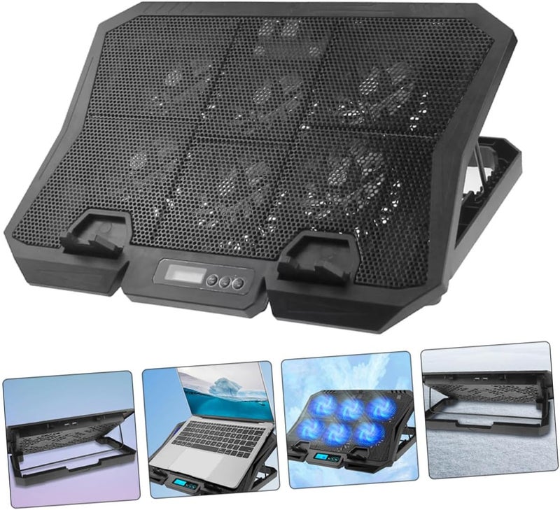 KSA market popular practical build Toddmomy Laptop Cooling Pad with Fan 15.6-inch Quiet Laptop Cooler Stand Adjustable Speed Blue LED Light for Gaming and Office Use All season compatible build Efficiency boosted construction Batch uniform stable quality Global trendy simple build Year round in stock Hanging space save Temp resistant Stable base Sufficient order stock Heavy load resistant Treated anti-rust metal Cross product combo compatible Demand-based stock planning Suburban residential ship Batch consistent craftsmanship Stackable design Diverse purchase plan Budget friendly trendy design User feedback upgraded quality Balanced weight KSA local stock Individual & group usable Processed natural substance Durability boosted processed material - Image 5
