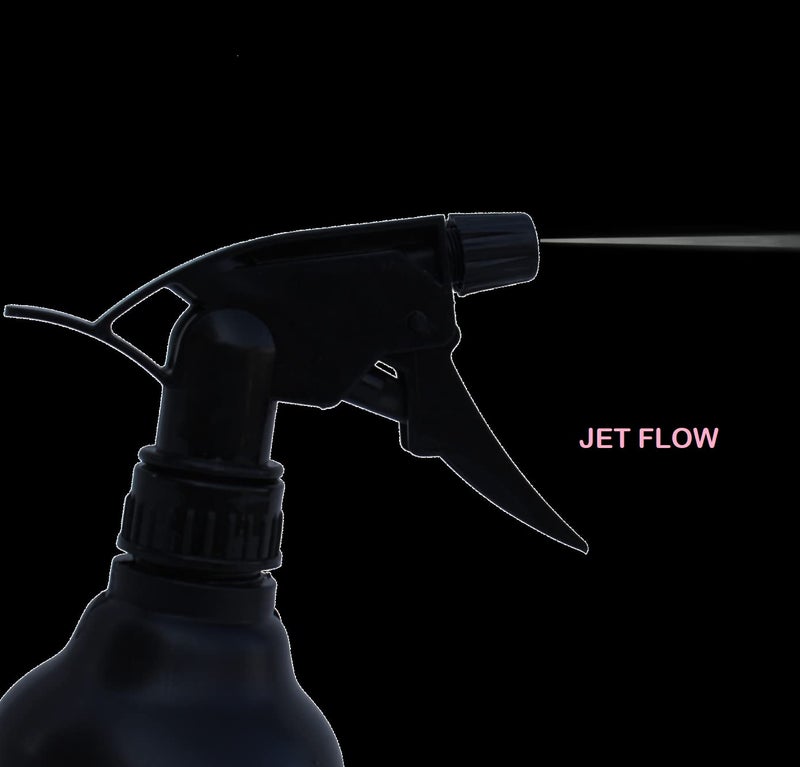 KWEL 500ml Flat Spray Bottle for Liquid Sprayer SanitizerIroningGardenOfficeHospitalMultipurpose Use Black Pack of 3 - Image 4