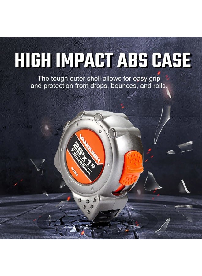 VANQUISH 4036 Heavy-Duty 25'/7.5m x 1"/25mm Tape Measure - Image 3