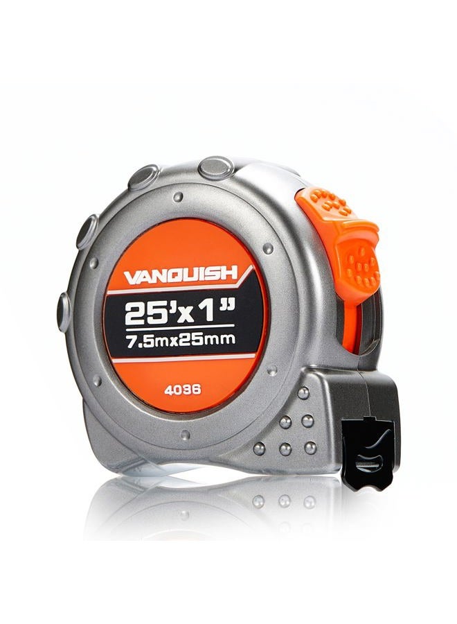 VANQUISH 4036 Heavy-Duty 25'/7.5m x 1"/25mm Tape Measure - Image 1