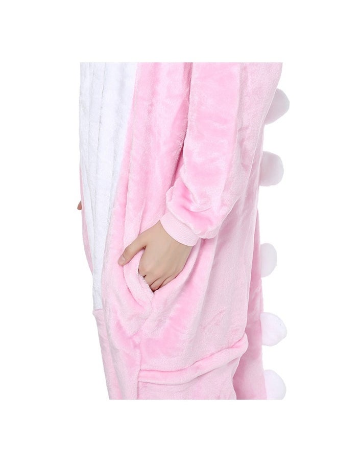 yongsheng Cute Little Monster Comfy Pajamas Pink，  Dinosaur Animal Fancy Dress Costume Outfit Hooded Romper Jumpsuit（M Suitable for heights of 161-170cm）  - Image 2