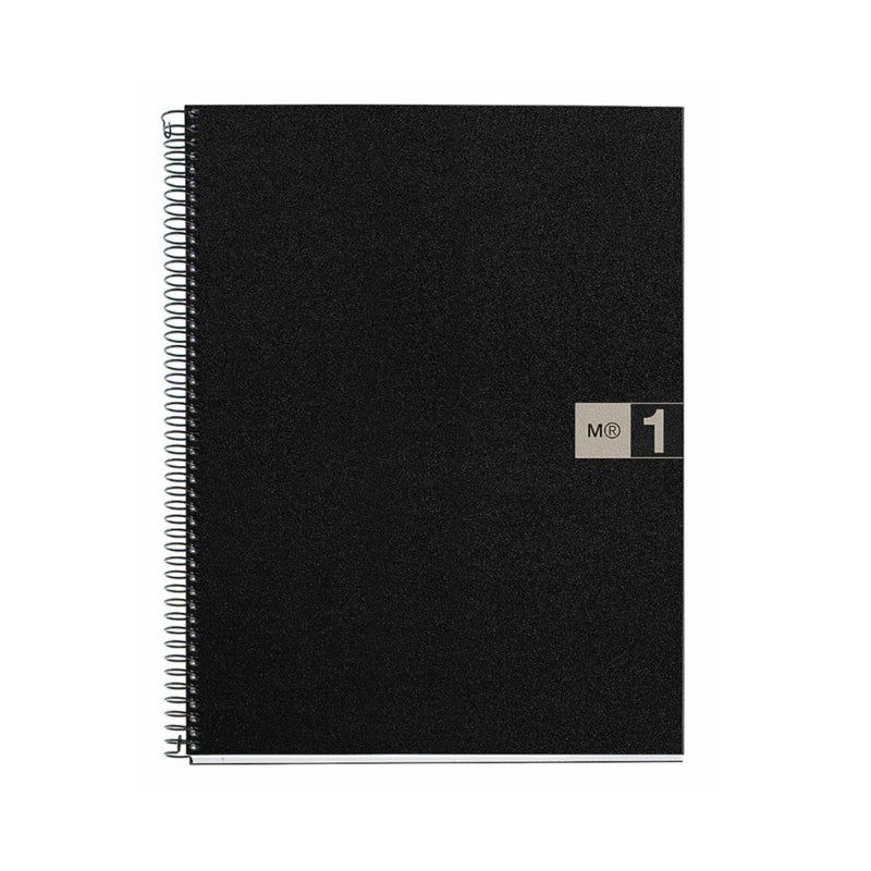 Miquelrius Single Subject Spiral Notebook, Graph/Quad Pages, Grey, 80 Sheets (8.5" x 11") (49425) - Image 3