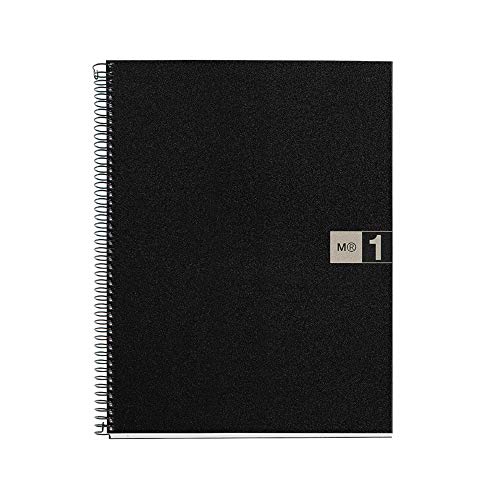 Miquelrius Single Subject Spiral Notebook, Graph/Quad Pages, Grey, 80 Sheets (8.5" x 11") (49425) - Image 2