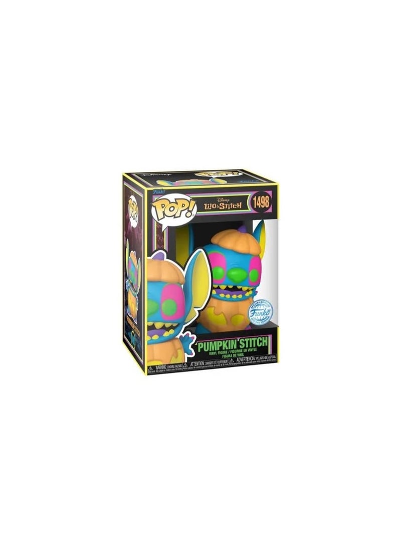 Funko POP! Disney Lilo & Stitch Pumpkin Stitch Blacklight Exclusive Vinyl Figure #1498 - Image 1