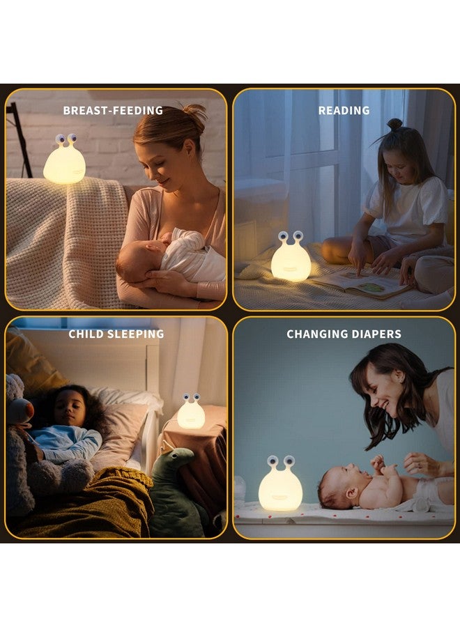 SAILINGFLO Cute Slug Kids Night Light, Birthday Gifts Room Decor Bedroom Decorations for Baby Child Soft Silicone Lamp Gift Box - Image 5