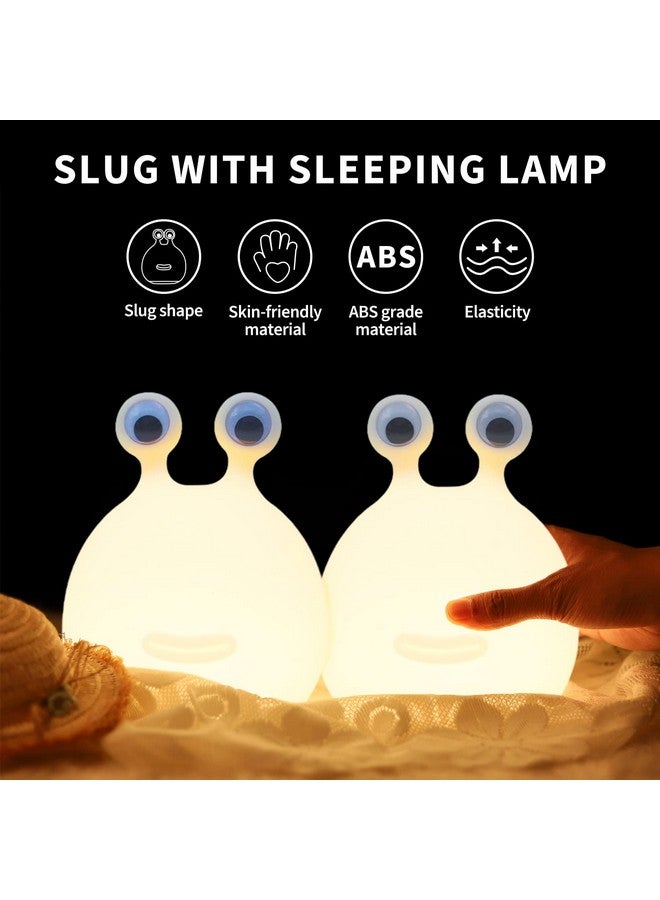 SAILINGFLO Cute Slug Kids Night Light, Birthday Gifts Room Decor Bedroom Decorations for Baby Child Soft Silicone Lamp Gift Box - Image 3