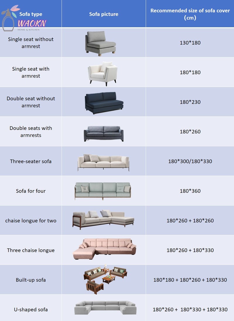 دبليو أيه أو كي أن غطاء أريكة متعدد الأغراض، أنيق، غير قابل للانزلاق، قابل للعكس، بطانية مزخرفة للأريكة، غطاء أريكة على الطراز الاسكندنافي مع هامش مزخرف، أغطية مقاومة للخدش، أغطية شينيل للأرائك، أغطية أريكة كبيرة للفصول الأربعة، غطاء أريكة عالي الكثافة، واقي أريكة (بيج) - Image 3