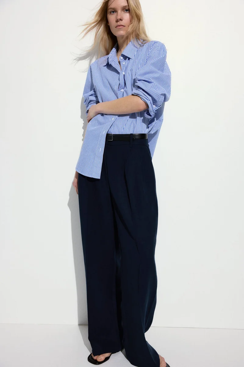 H&M Linen-blend trousers